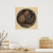 ザコプスペインのリス – 昆虫本イラストレーション ポスター (キッチン)