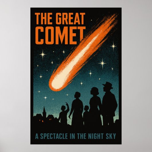 ザコメ素晴らしット – ヴィンテージナイトスカイ ポスター (正面)