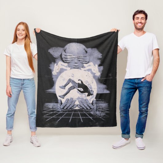 ザコラプス – テクノ – ディストピアのストリートウェアデザイン フリースブランケット (インサイチュ)