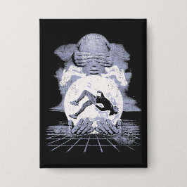 ザコラプス – テクノ – ディストピアのストリートウェアデザイン 缶バッジ