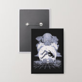 ザコラプス – テクノ – ディストピアのストリートウェアデザイン 缶バッジ (正面/裏面)