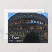 ザコリセウムローマイタリアアットダスクポストカード ポストカード (正面/裏面)