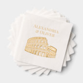 ザコリセウムローマイタリアカップル名 箔ナプキン (インサイチュ (積み重ね))