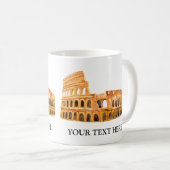 ザコリセウムローマイタリアパーソナライズされたデザイン コーヒーマグカップ (正面右)