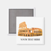 ザコリセウムローマイタリアパーソナライズされたデザイン マグネット (正面/裏面)