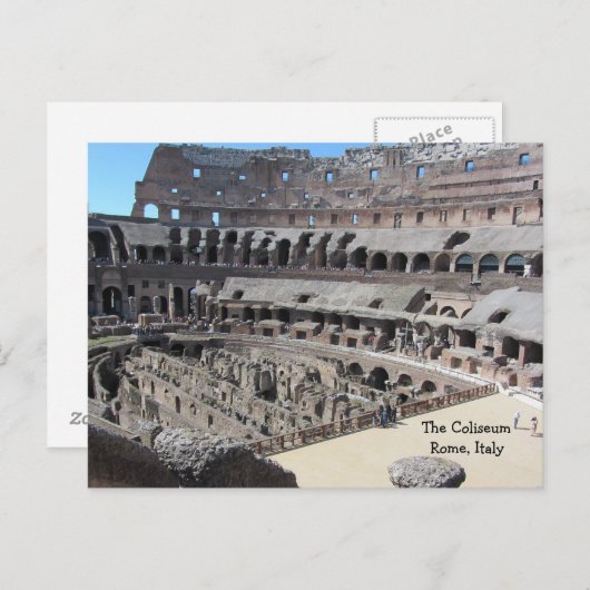 ザコリセウムローマイタリア ポストカード (正面/裏面)