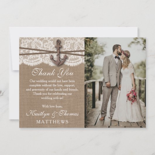 ザコレクシ素朴ョン結婚のいかり サンキューカード (正面)