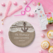 ザコレクシ素朴ョン結婚のいかり ペーパープレート (パーティー)