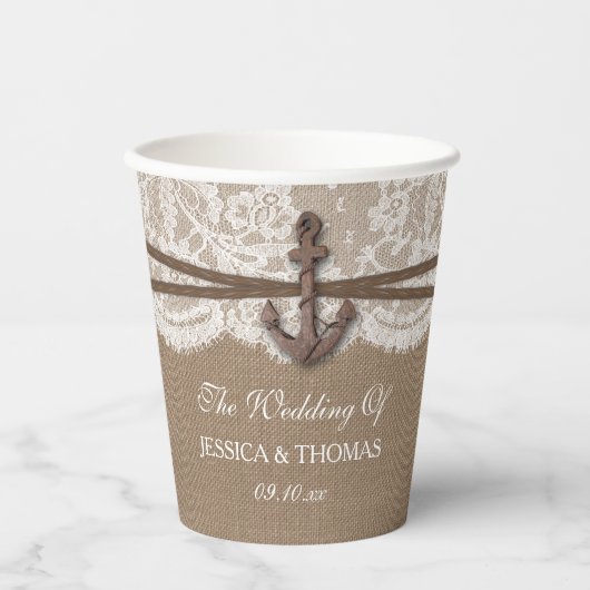 ザコレクシ素朴ョン結婚のいかり 紙コップ (正面)