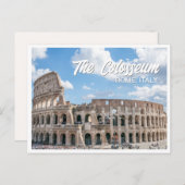 ザコロッセウムローマイタリア写真はがき ポストカード (正面/裏面)