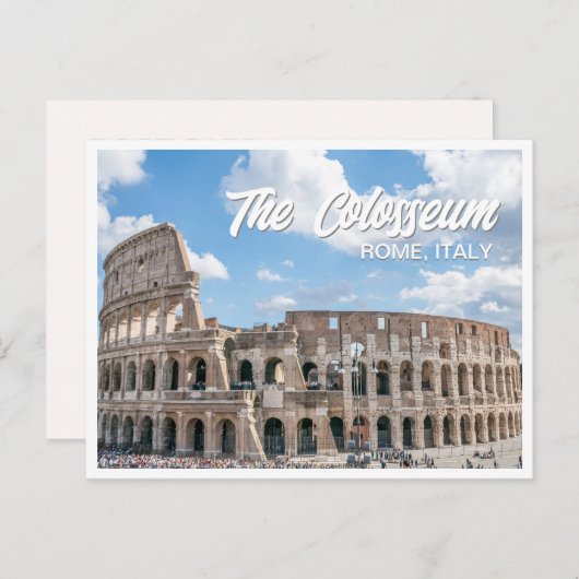 ザコロッセウムローマイタリア写真はがき ポストカード (正面/裏面)