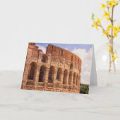 ザコロッセウムローマグリーティングカード カード (黄色い花)