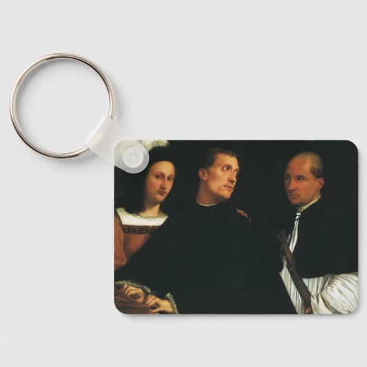 ザコンサートバイティアンルネッサンスヴィンテージファインアート キーホルダー (裏面)