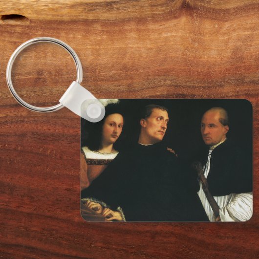 ザコンサートバイティアンルネッサンスヴィンテージファインアート キーホルダー (裏面)