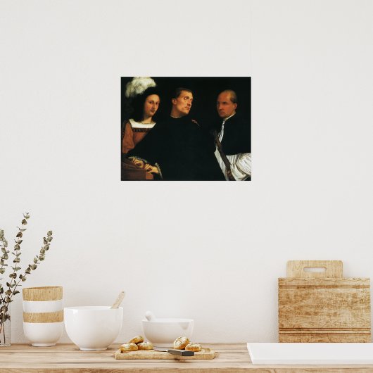 ザコンサートバイティアンルネッサンスヴィンテージファインアート ポスター (キッチン)