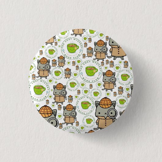 ザコージーミステリーブッククラブ 缶バッジ (正面)