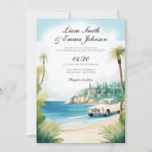 ザコートダジュール景観結婚式招待状 招待状 (正面)