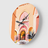 ザコートヤード ラージ壁時計 (傾斜)