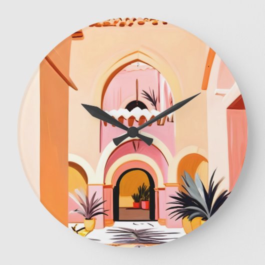 ザコートヤード ラージ壁時計 (正面)