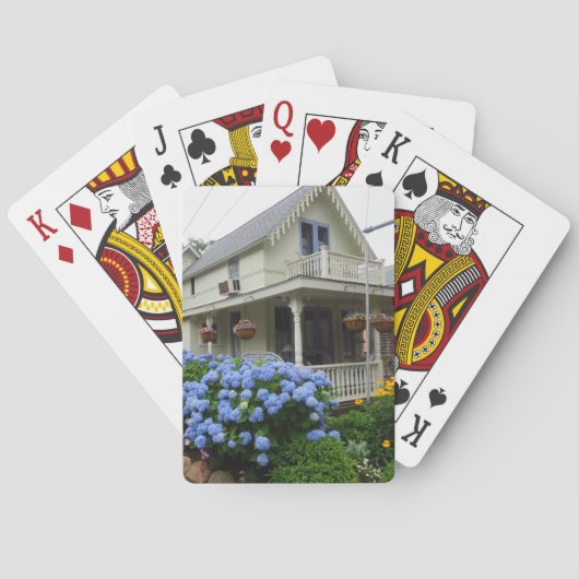 ザコーナーのアジサイ – マーサのブドウ畑 トランプ (裏面)