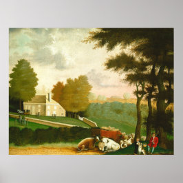 ザコーネルファーム – エドワード・ヒックスファインアートポスター ポスター
