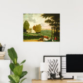 ザコーネルファーム – エドワード・ヒックスファインアートポスター ポスター (ホームオフィス)