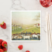 ザコーネル農場（ペンシルバニア州ランドスケープ） スタンダードランチョンナプキン (インサイチュ)