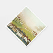 ザコーネル農場（ペンシルバニア州ランドスケープ） スタンダードランチョンナプキン (角)