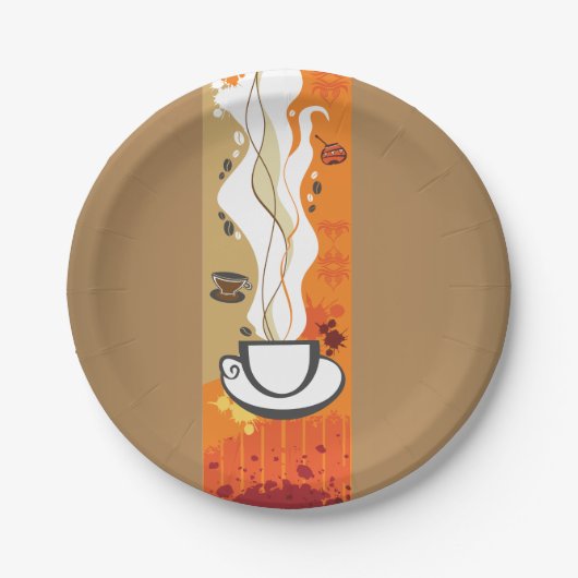 ザコーヒーカップ紙プレート ペーパープレート (正面)