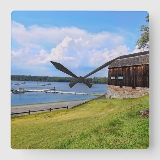 ザコーブウェザーズフィールドCT スクエア壁時計 (正面)