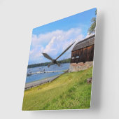 ザコーブウェザーズフィールドCT スクエア壁時計 (傾斜)