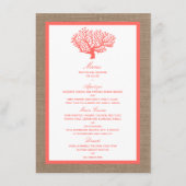 ザコーラルオンバーラップボホビーチ結婚式コレクション メニュー (正面)