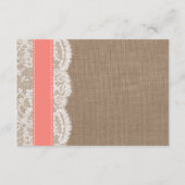 ザコーラルサンドドルコレクションビーチ結婚式 エンクロージャーカード (裏面)