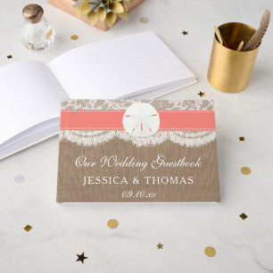 ザコーラルサンドドルコレクションビーチ結婚式 ゲストブック