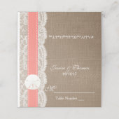 ザコーラルサンドドルコレクションビーチ結婚式 プレイスカード (外部開封)