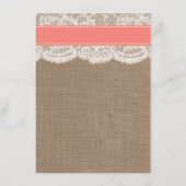 ザコーラルサンドドル結婚のコレクションメニュー メニュー (裏面)