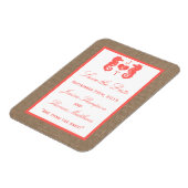 ザコーラルシーホースバーラップビーチ結婚式コレクション マグネット (左側)