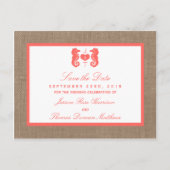 ザコーラルシーホースバーラップビーチ結婚式コレクション 案内ポストカード (正面)