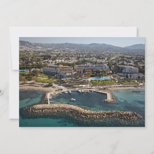 ザコーラルビーチホテルパポスキプロスポストカード 招待状 (正面)