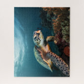 ザコーラルリーフを訪れる – ウミガメのジグソーパズル ジグソーパズル (縦)