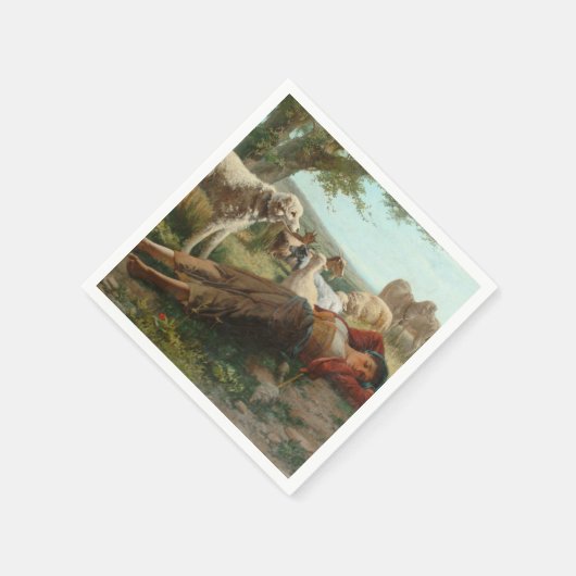 ザゴアサーダーガールズシエスタ(by Carlo Ademollo) スタンダードカクテルナプキン (角)