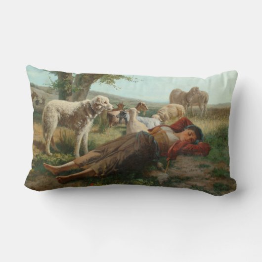 ザゴアサーダーガールズシエスタ(by Carlo Ademollo) ランバークッション (裏面)