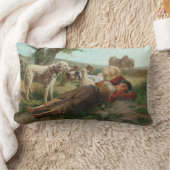 ザゴアサーダーガールズシエスタ(by Carlo Ademollo) ランバークッション (ブランケット)