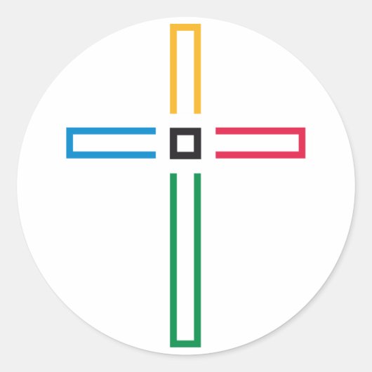 ザゴスペル十字架 ラウンドシール (正面)