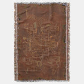 ザゴッズサウスアメリカンフォークアート スローブランケット (正面縦)