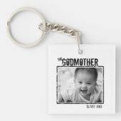 ザゴッドマザー |パーソナライズされた写真と名前 キーホルダー (正面)