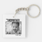 ザゴッドマザー |パーソナライズされた写真と名前 キーホルダー (裏面)