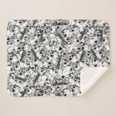 ザゴニーの片目の荒々しいスカル シェルパブランケット (正面(横))