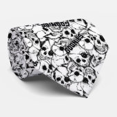 ザゴニーの片目の荒々しいスカル ネクタイ (ロール)