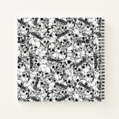 ザゴニーの片目の荒々しいスカル ノートブック (裏面)